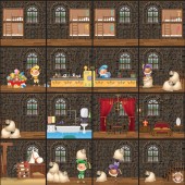Robotmat van stof: Sinterklaas